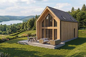  Projekt domu Beskidy 2 (GDE1065) - projekt domu parterowego z poddaszem - Zdjęcie 1