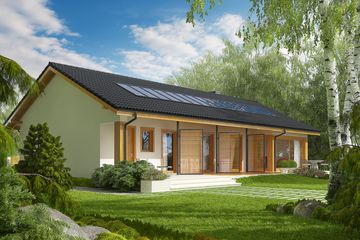  Projekt domu Eryk G1 (30 stopni) energo plus (WRC2801) - projekt domu parterowego - Zdjęcie 1