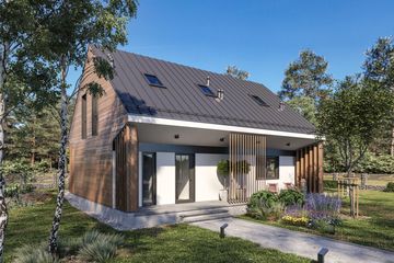  Projekt domu Junior 2 (GDE1067) - projekt domu parterowego z poddaszem - Zdjęcie 4