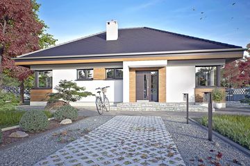  Projekt domu Oliwka bez garażu [B] (WRF2451) - projekt domu parterowego - Zdjęcie 4