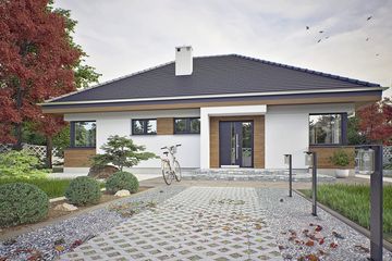  Projekt domu Oliwka bez garażu [B] (WRF2451) - projekt domu parterowego - Zdjęcie 2