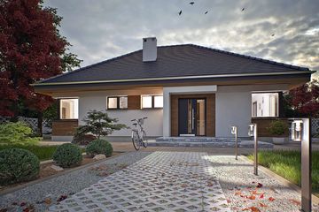  Projekt domu Oliwka bez garażu [B] (WRF2451) - projekt domu parterowego - Zdjęcie 3