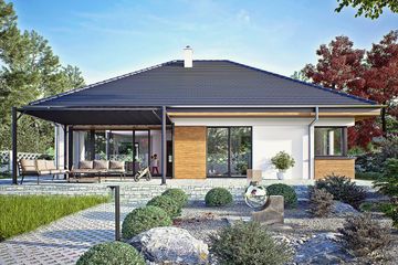  Projekt domu Oliwka bez garażu [B] (WRF2451) - projekt domu parterowego - Zdjęcie 1