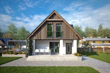  Projekt domu Poziomka 4 (BSA2384) - projekt domu parterowego z poddaszem - Zdjęcie 5