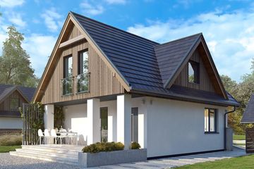  Projekt domu Poziomka 4 (BSA2384) - projekt domu parterowego z poddaszem - Zdjęcie 1