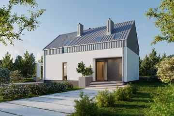  Projekt domu Baldur (GDH1002) - projekt domu parterowego z poddaszem - Zdjęcie 4