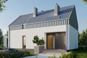  Projekt domu Baldur (GDH1002) - projekt domu parterowego z poddaszem - Zdjęcie 1