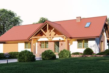  Projekt domu uA423 (WCB1545) - projekt domu parterowego - Zdjęcie 1