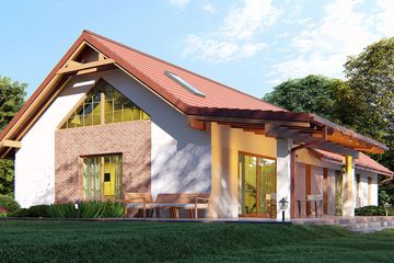  Projekt domu uA423 (WCB1545) - projekt domu parterowego - Zdjęcie 3