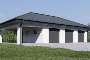  Projekt budynku gospodarczego uAG31 (WCB1547) - projekt budynku parterowego - Zdjęcie 2