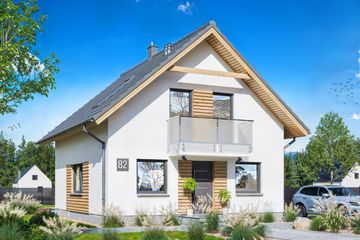  Projekt domu Abel 2 (WOE1198) - projekt domu parterowego z poddaszem - Zdjęcie 1