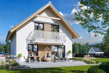  Projekt domu Abel 2 (WOE1198) - projekt domu parterowego z poddaszem - Zdjęcie 4