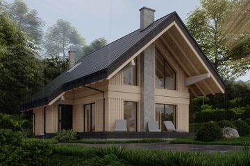  Projekt domu Giewont (KNT1000) - projekt domu parterowego z poddaszem - Zdjęcie 6