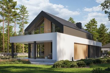  Projekt domu NewHouse 753 G1 w1 (KRZ1108) - projekt domu parterowego z poddaszem - Zdjęcie 1