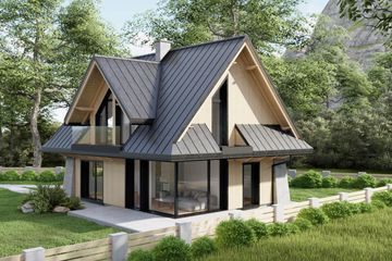  Projekt domu Nowy wierch (KNT1001) - projekt domu parterowego z poddaszem - Zdjęcie 6