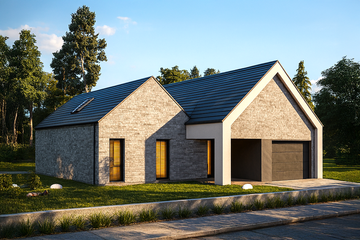  Projekt domu A-105 (PZB1086) - projekt domu parterowego - Zdjęcie 1