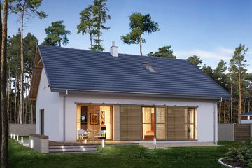  Projekt domu E-272b (WAX1233) - projekt domu parterowego - Zdjęcie 2