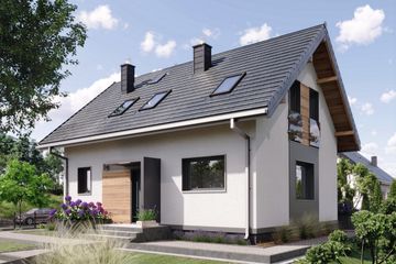  Projekt domu Drops Bobo (1904) (KRD3044) - projekt domu parterowego z poddaszem - Zdjęcie 1