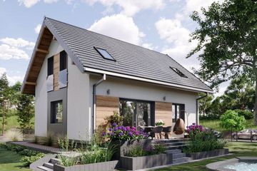  Projekt domu Drops Bobo (1904) (KRD3044) - projekt domu parterowego z poddaszem - Zdjęcie 2