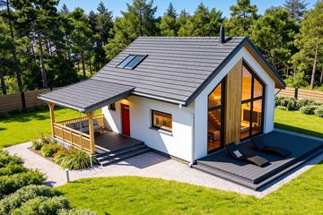 Projekt domu Erna 3 - parterowy dom o powierzchni 64,97 m², dach dwuspadowy - ujęcie 3