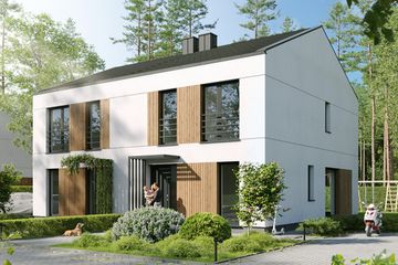  Projekt domu BK-19 wariant I (WWC1033) - projekt domu z pełnym piętrem - Zdjęcie 1