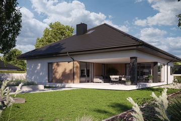  Projekt domu NewHouse 761 (KRZ1109) - projekt domu parterowego - Zdjęcie 2