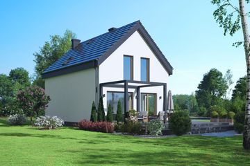  Projekt domu Świdnik aa 70 (KRP2806) - projekt domu parterowego z poddaszem - Zdjęcie 2