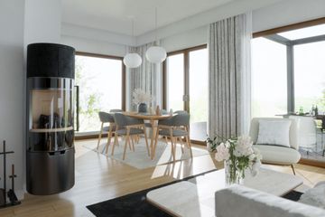  Projekt domu Świdnik aa 70 (KRP2806) - projekt domu parterowego z poddaszem - Zdjęcie 4