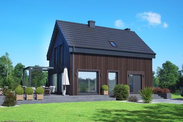  Projekt domu Świdnik aa 70 dws (KRP2810) - projekt domu parterowego z poddaszem - Zdjęcie 3