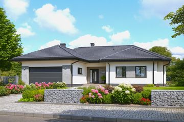  Projekt domu APS 265 wariant 2 (LUA1647) - projekt domu parterowego - Zdjęcie 1