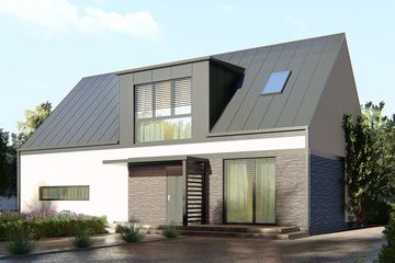  Projekt domu uA265 (WCB1557) - projekt domu parterowego z poddaszem - Zdjęcie 2