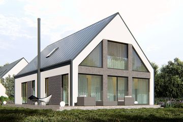  Projekt domu uA265 (WCB1557) - projekt domu parterowego z poddaszem - Zdjęcie 3