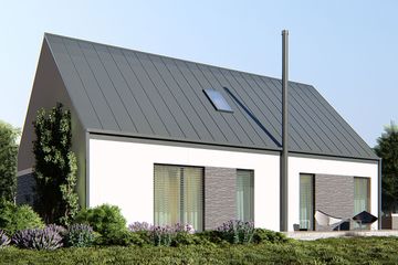  Projekt domu uA265 (WCB1557) - projekt domu parterowego z poddaszem - Zdjęcie 4