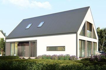  Projekt domu uA265v1 (WCB1558) - projekt domu parterowego z poddaszem - Zdjęcie 1