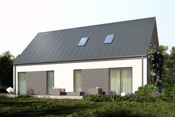  Projekt domu uA265v1 (WCB1558) - projekt domu parterowego z poddaszem - Zdjęcie 4