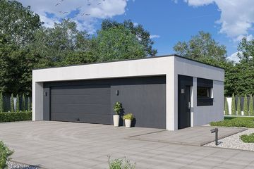  Projekt budynku gospodarczego BK-28 (WWC1035) - projekt budynku parterowego - Zdjęcie 1