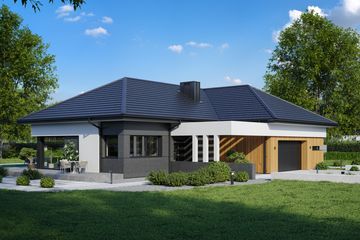  Projekt domu VK 36 (KRZ1110) - projekt domu parterowego - Zdjęcie 3