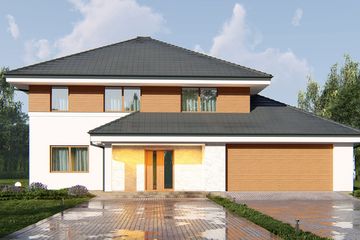 Projekt domu uA336 (WCB1562) - projekt domu z pełnym piętrem - Zdjęcie 1