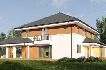  Projekt domu uA336 (WCB1562) - projekt domu z pełnym piętrem - Zdjęcie 2
