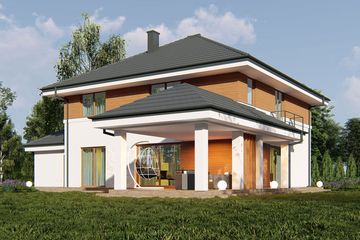  Projekt domu uA336 (WCB1562) - projekt domu z pełnym piętrem - Zdjęcie 3