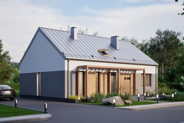  Projekt domu D410 (WAI1492) - projekt domu parterowego - Zdjęcie 1