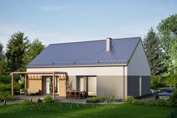  Projekt domu D410 (WAI1492) - projekt domu parterowego - Zdjęcie 2