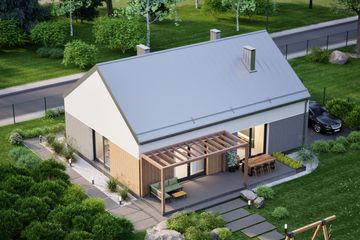  Projekt domu D410 (WAI1492) - projekt domu parterowego - Zdjęcie 3