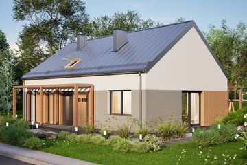  Projekt domu D410 (WAI1492) - projekt domu parterowego - Zdjęcie 4