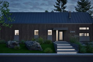  Projekt domu D406 (WAI1493) - projekt domu parterowego - Zdjęcie 4