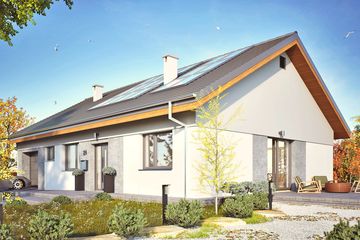  Projekt domu Majka II z garażem 1-st. [A] (WRF2449) - projekt domu parterowego - Zdjęcie 1