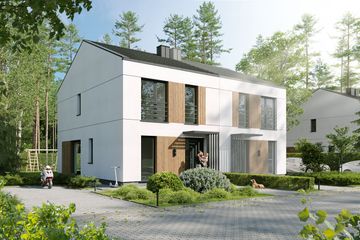  Projekt domu BK-19 wariant I segment (WWC1037) - projekt domu parterowego z poddaszem - Zdjęcie 1