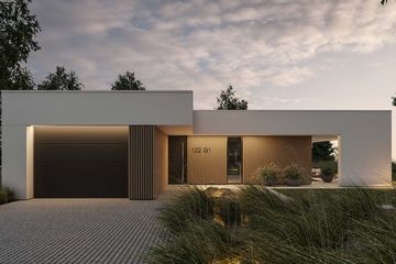  Projekt domu HomeKoncept 122 G1 (KRX1274) - projekt domu parterowego - Zdjęcie 1