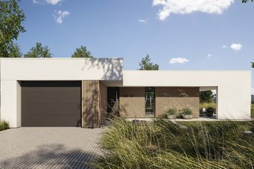  Projekt domu HomeKoncept 122 G1 (KRX1274) - projekt domu parterowego - Zdjęcie 2