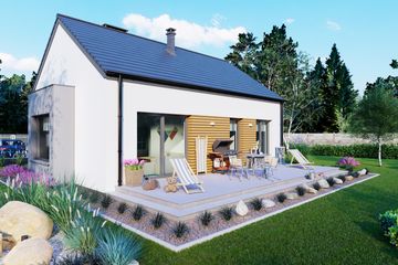  Projekt domu Parterowy 17 (BBH1069) - projekt domu parterowego - Zdjęcie 4